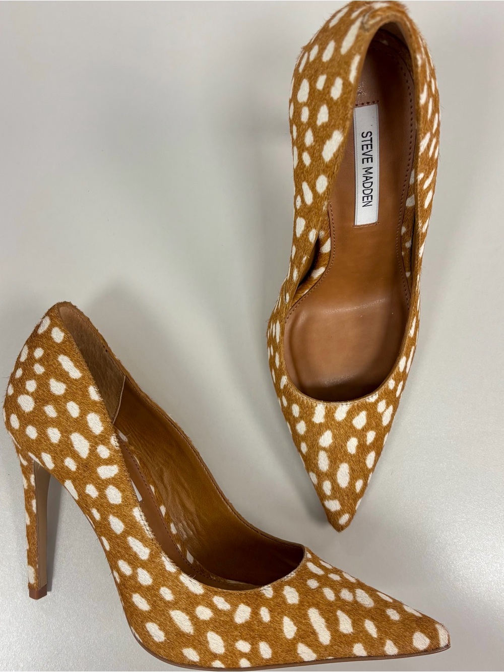Steve Madden Noir Fawn Pointed Toe Stiletto Pumps Heels, women’s size 6 NWOT